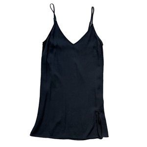 Aritzia Sunday Best Black Mini Slip Dress, XXS